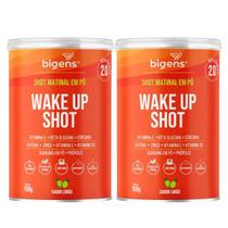 2x Wake Up Shot Matinal Bigens Limão 150g