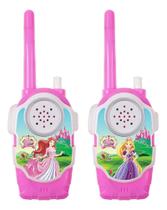 2X Walk Talk Rádio Comunicador Infantil Meninas Princesa