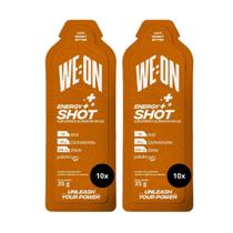 2x Weon Energy Shot Gel Pasta De Amendoim Caixa 10 Unidades