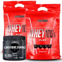 2x Whey 100% Integralmédica 900g + Creatina Turbo Black Skull 150g 2x Whey 100% Integralmédica 900g + Creatina Turbo Black Skull 150g