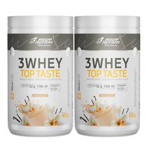 2x Whey 3W Top Taste Body Action Baunilha 900g - 2x Whey 3W Top Taste Body Action Baunilha 900g -