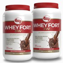 2x Whey fort 3W - 900g mochaccino - Vitafor