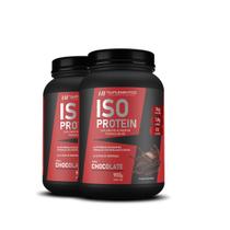 2x whey isolado protein chocolate 900g hf suplementos - HF SUPLEMENTS