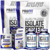 2x Whey Isolate Protein 900g + 2x Bcaa 1G 60 Tablets + 1x Termogênico Thermo Power 480ml - Profit