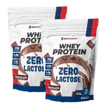 2x Whey Protein Concentrado Zero Lactose 900g New Nutrition