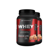 2x whey protein de doce de leite 900g hf suplements