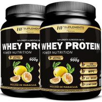 2X Whey Protein Power Nutrition Maracuja Hf Suplementos