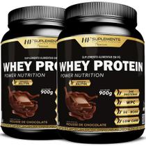 2x WHEY PROTEIN POWER NUTRITION MOUSSE DE CHOCOLATE 900G