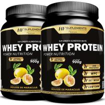 2x WHEY PROTEIN POWER NUTRITION MOUSSE DE MARACUJA 900G