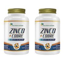 2x Zinco + Cobre Quelato 60 Cápsulas 500mg flora nativa do brasil 2x Zinco + Cobre Quelato 60 Cápsulas 500mg flora nativa do brasil