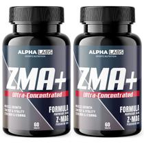 2x ZMA Alpha Labs - Zinco Magnésio e Vitamina B6 - 120 tabletes 2x ZMA Alpha Labs - Zinco Magnésio e Vitamina B6 - 120 tabletes