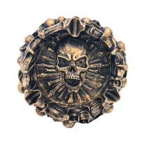 (2x1) cinzeiro e incensário caveira de resina 11cm - unidade (2x1) cinzeiro e incensário caveira de resina 11cm - unidade