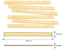 3.000 Palito de Picolé Artesanato Ponta Quadrada 12cm