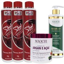 3 1ka Steel Shield Escova Progressiva 1Shampoo Pré 500ml Creme Neutralizante Antifrizz 1kg 3 1ka Steel Shield Escova Progressiva 1Shampoo Pré 500ml Creme Neutralizante Antifrizz 1kg