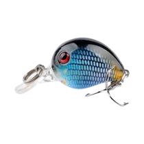 3.3cm 2g Flutuante Isca De Pesca Wobbler Crankbait Único Gancho Rock Luya Laser Falso Bkk Pequeno