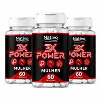 3 3x power mulher original 60 cápsulas