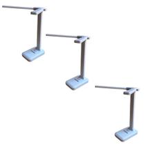 3 Abajur Luminária De Mesa Articulável 20 Leds Recarregável 3 Abajur Luminária De Mesa Articulável 20 Leds Recarregável