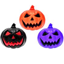 3 Abóboras Halloween Roxa Laranja e Preta Decorar Ambientes 3 Abóboras Halloween Roxa Laranja e Preta Decorar Ambientes