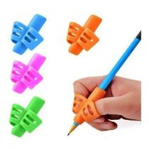 3 Adaptadores Escrita Apoio De Dedos Ergonômico Segura Lápis
