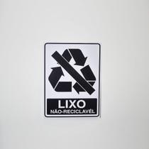 3 - Adesivos Placa de Sinalização LIXO NÃO RECICLÁVEL Ref AV-21 ENCARTALE - Encart'Ale 3 - Adesivos Placa de Sinalização LIXO NÃO RECICLÁVEL Ref AV-21 ENCARTALE - Encart'Ale