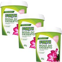 3 Adubos Fertilizante FORTH Rosa do Deserto 400g - Floração