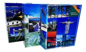 3 Albuns De Fotos 10X15/600 Ate 900 Fotos Trio Brasil Lindo
