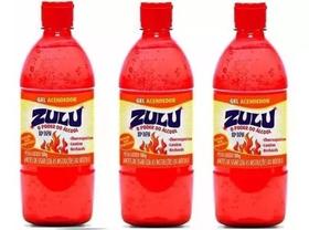 3 Álcool Gel Acendedor 80inpm 500g Churrasqueira Carvão