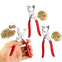 3 Alicate Fixador Para Ilhós Couro Bolsa C/ 100 Ilhóses 3 Alicate Fixador Para Ilhós Couro Bolsa C/ 100 Ilhóses