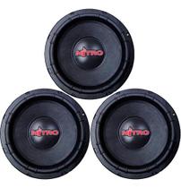 3 alto falantes spyder subwoofer 12 pol nitro 350w rms 4 ohms preto