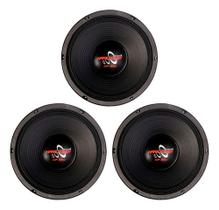 3 alto falantes woofer 12 pol hard power hp 550 4 ohms 550w médio grave