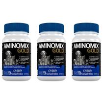 3 Aminoix Gold 120 Comprimidos - Suplemento Vetnil