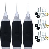 3 Antena Px Marinox Caminhão Radio Amador Marinox 2,7 metros B-2003p + Kit Parafusos Anti-Furto