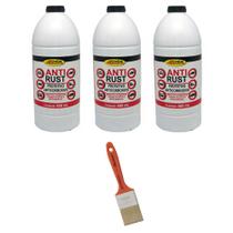 3 Anticorrosivo Protetor Anti Rust 900ml + Pincel 2 Pol
