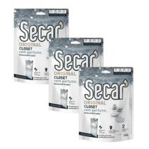 3 Antimofo Secar Sem Perfume 250g Elimina Odores Bolor Fungos Desumidificador Antiumidade Ambiente Úmido Evita Mofo Bactérias Fungos Armário Closets