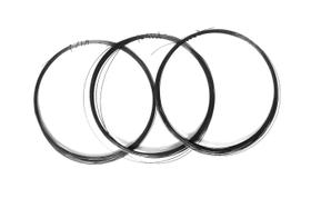 3 Arames fio rígido de aço inox 302 preto 0,45 mm com 10 Mt cada