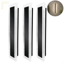 3 Arandela Borda Luminosa Linear 40 Cm Varanda Led Bet02