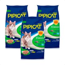 3 Areia Sanitária Kelco Pipicat Classic Grãos Mais Finos 4kg 3 Areia Sanitária Kelco Pipicat Classic Grãos Mais Finos 4kg