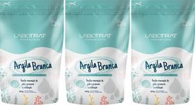 3 Argilas Clareadora Branca Em Po 500g Labotrat Tira Manchas