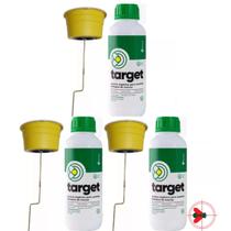 3 Armadilhas Para Mosca + 3 Refis Atrativos 2 Litros Target