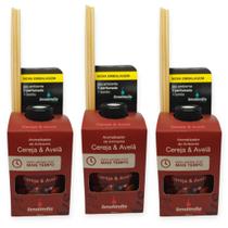 3 Aromatizador Ambiente Cereja Avelã Senalândia Difusor Vareta 280ml Perfume Casa Ar Bom- Envio Já