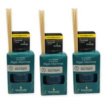 3 Aromatizador Ambiente de Algas Marinhas Senalândia Difusor Vareta Perfume Casa 280ml - Envio Já