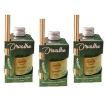 3 Aromatizador Ambiente de Orvalho Odorizador Difusor Vareta 280ml Perfume Casa Cheirinho - Envio Já