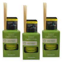 3 Aromatizador Ambiente Difusor Palito Aromas Cheirinho Top Perfume Casa Senalândia 280ml - Envio Já