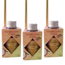 3 Aromatizador Ambiente Vanilla e Coco Difusor Aromas Vareta Perfume Casa 100ml Luz Aroma - Envio Já 3 Aromatizador Ambiente Vanilla e Coco Difusor Aromas Vareta Perfume Casa 100ml Luz Aroma - Envio Já