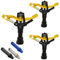 3 Aspersor Agrícola Irrigação Pastos Hortas - Escolha Vazão 3 Aspersor Agrícola Irrigação Pastos Hortas - Escolha Vazão