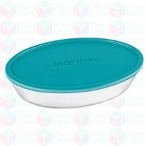 3 Assadeiras Oval Vidro 3,2L Costela Doces Marinex Com Tampa 3 Assadeiras Oval Vidro 3,2L Costela Doces Marinex Com Tampa