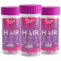 3 Auxilia No Crescimento Renova Hair - Cabelo, Pele E Unhas Com Biotina e colageno