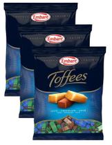 3 Bala Caramelo Toffees Leite, Chocolate E Coco Embaré 600g