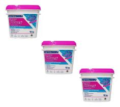 3 Baldes De Cloro Multiação Piscina 10kg Oxy Power 5 Em 1 3 Baldes De Cloro Multiação Piscina 10kg Oxy Power 5 Em 1