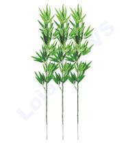3 Bambuzinho / Bambu 1,05 Haste Planta Artificial - Import